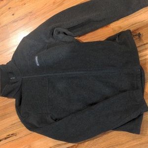Men's Columbia Fleece zip up gray color size M
